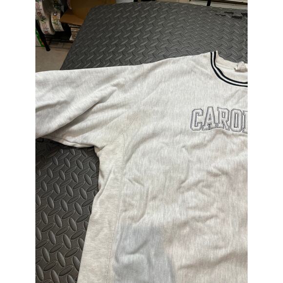 Champion Reverse‎ Weave Carolina UNC Tarheels Gray Sweatshirt Crew Size 2XL - Picture 2 of 8